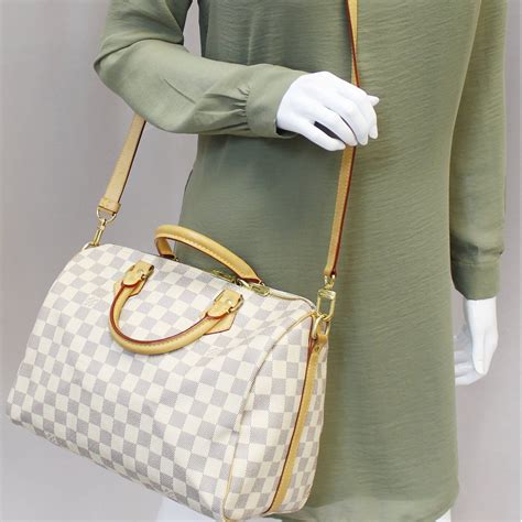 borse azzurr lv|Speedy Bandoulière 30 Damier Azur .